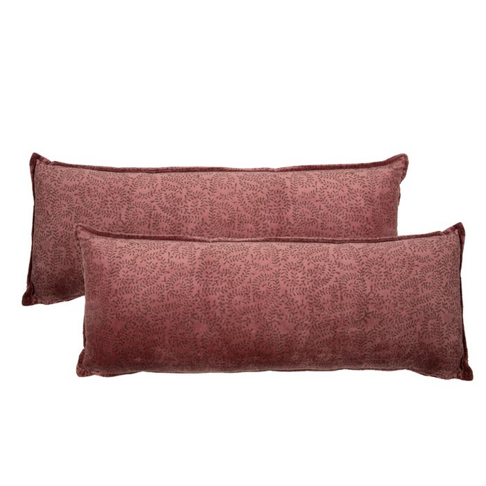 Fluwelen Kussen Marina 80x30 cm roze roségoud luxe sierkussen