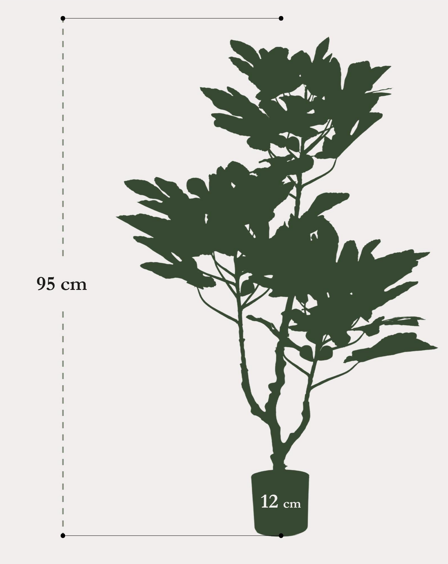 Kunstplant Vijgenboom Ficus Carica 95 cm
