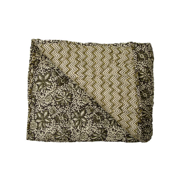 Plaid Santa Eulalia Bos Groen Beige Bruin 130x170 cm Woonware