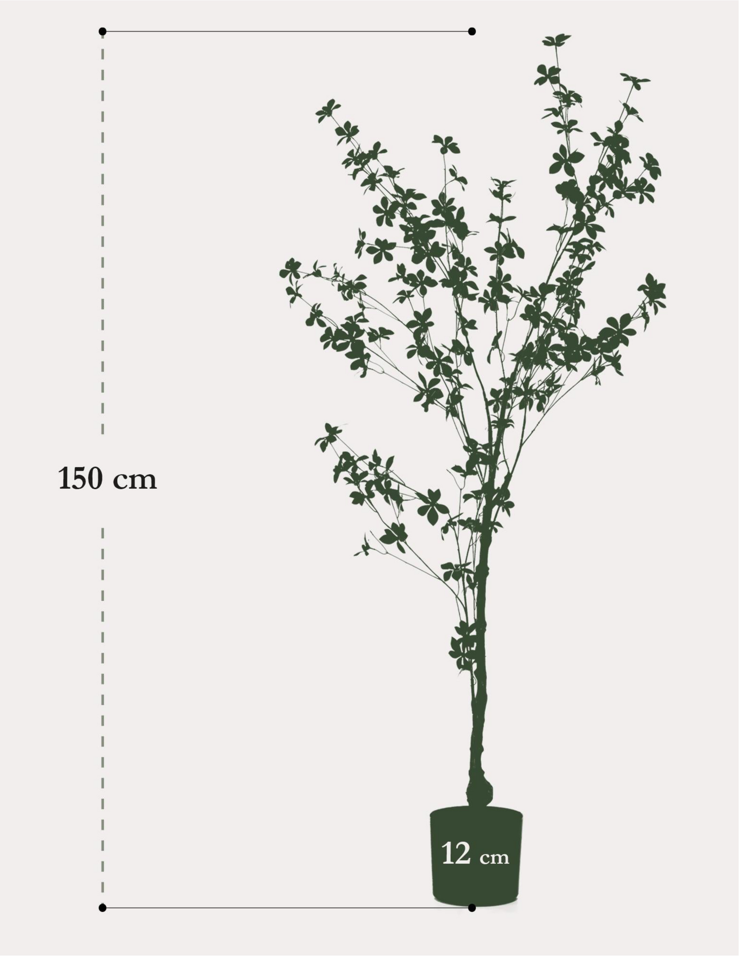Kunstplant Oost-Indische Kers 150cm – Tropaeolum Speciosum