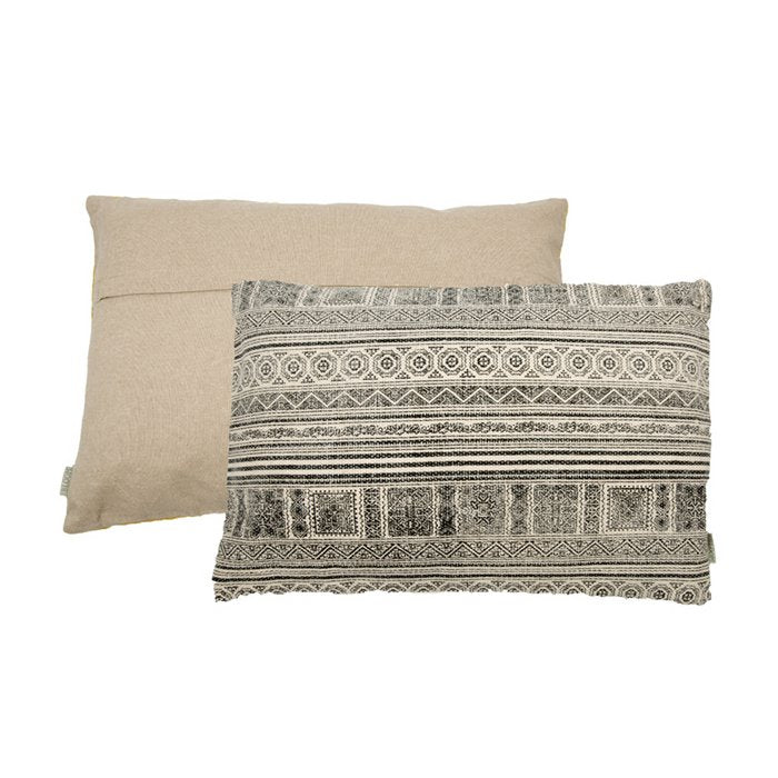 Kussen Andalusië Wit & Grijs 60x40 cm Woonware