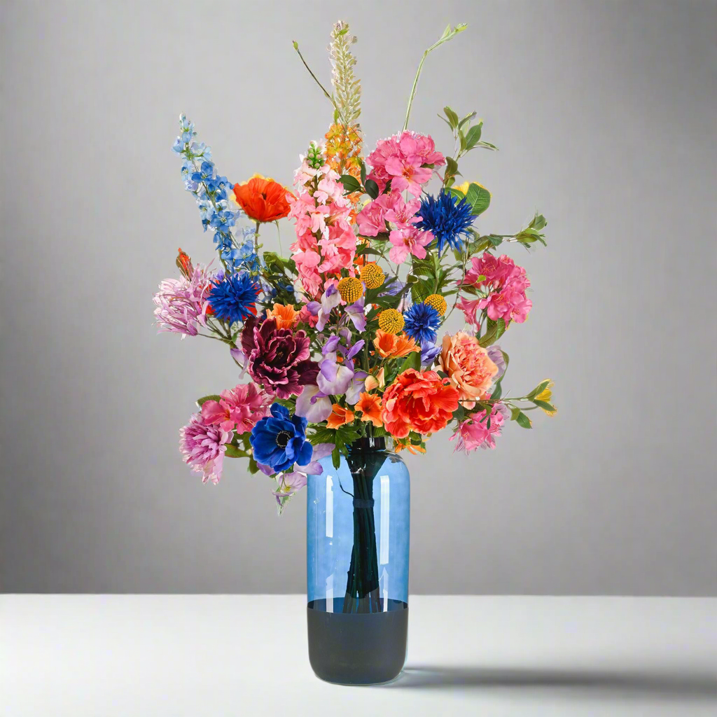 Boeket Luxury Glam XL 90 cm met realistische bloemen in levendige kleuren