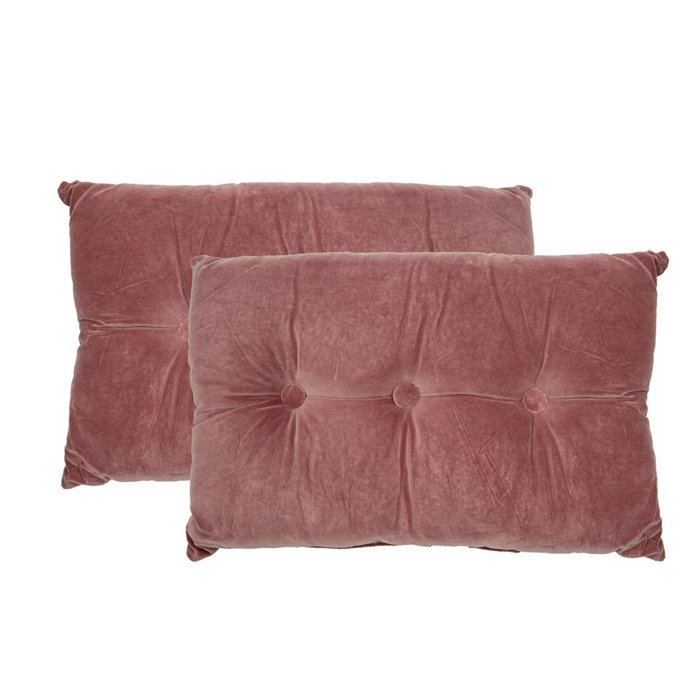 Fluwelen Kussen Jacky 60x40 cm rose roségoud luxe sierkussen