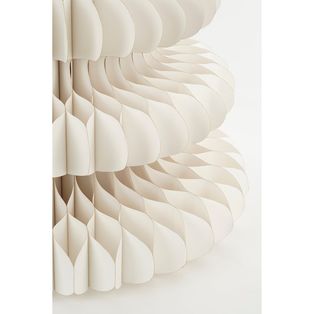 Papieren kerstboom wit 152 cm duurzame kerstdecoratie Woonware