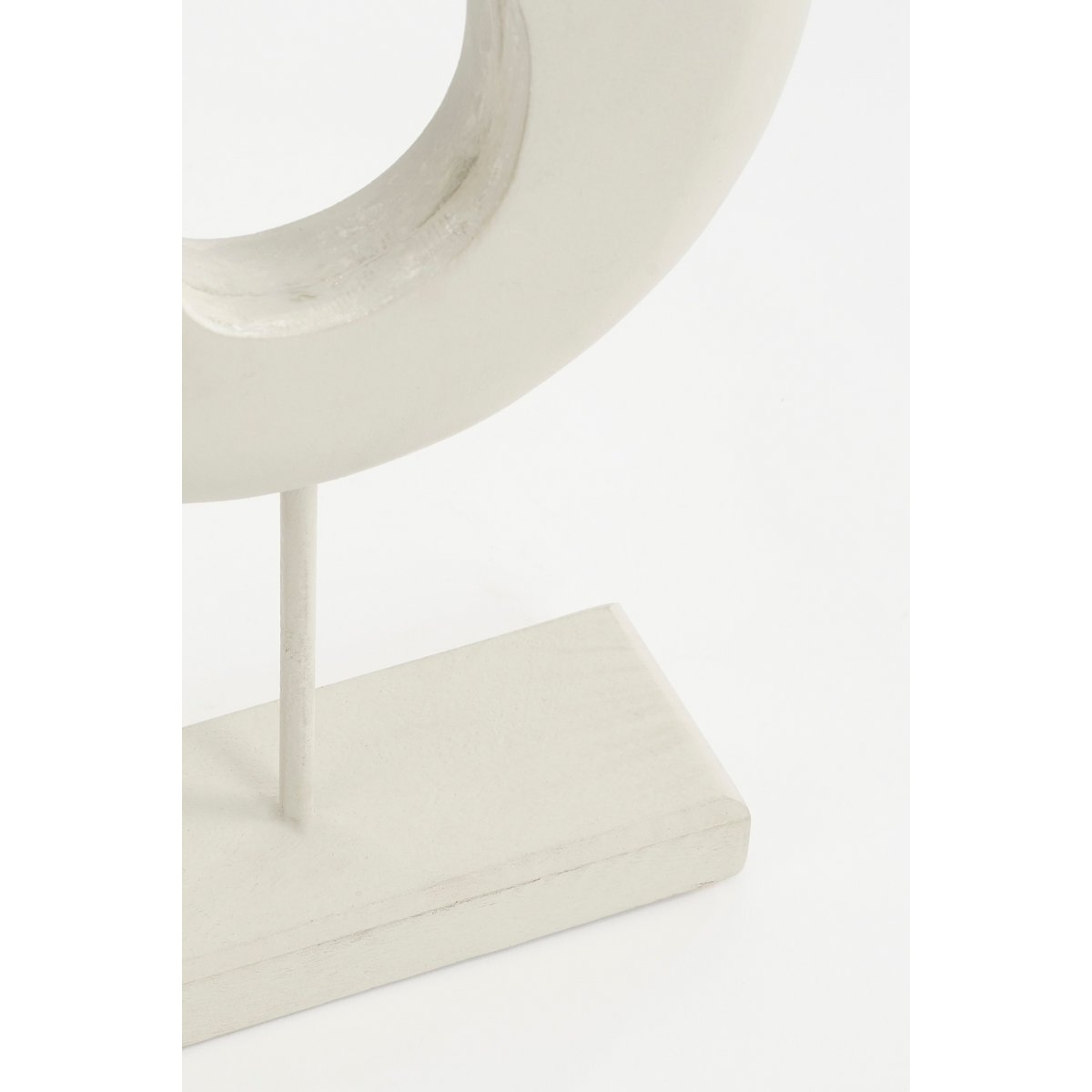Pastina Ornament op Voet off-white mangohout modern sculptuur