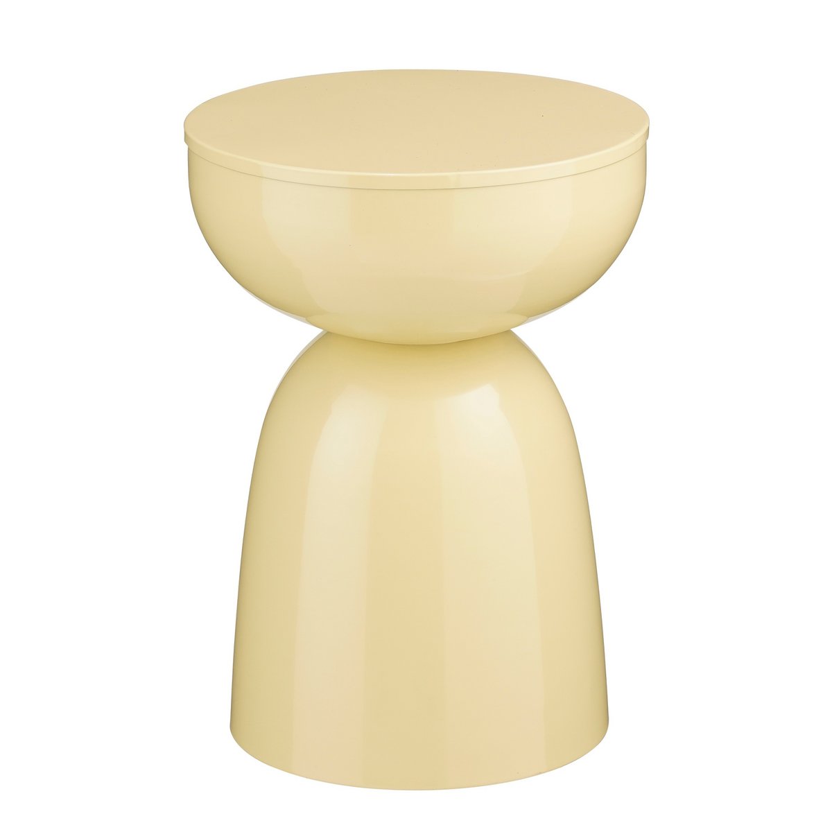 Elliot bijzettafel beige Ø32 cm ijzer ronde tafel Woonware