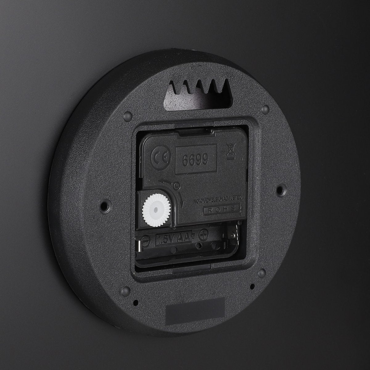 Brixen Wandklok 35,5 cm wit gouden wijzers moderne muurklok