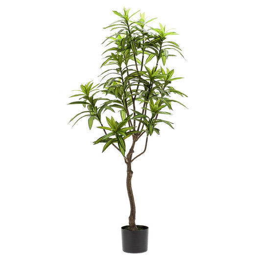 Kunstplant Dracaena 130cm – Drakenboom met tweekleurige bladeren voor woonkamer of kantoor