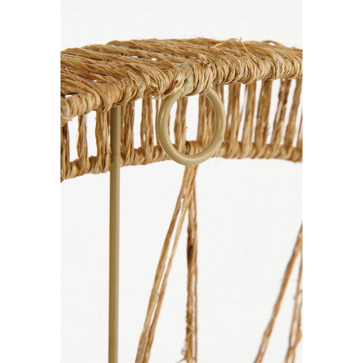 Ludy Wandspiegel - Ø70 cm - Jute