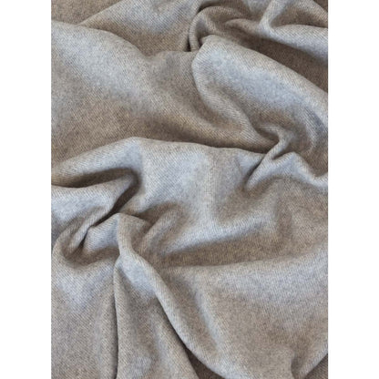 Kasjmier merino plaid Tibet grijs 140x200 – luxe zachte deken | Woonware