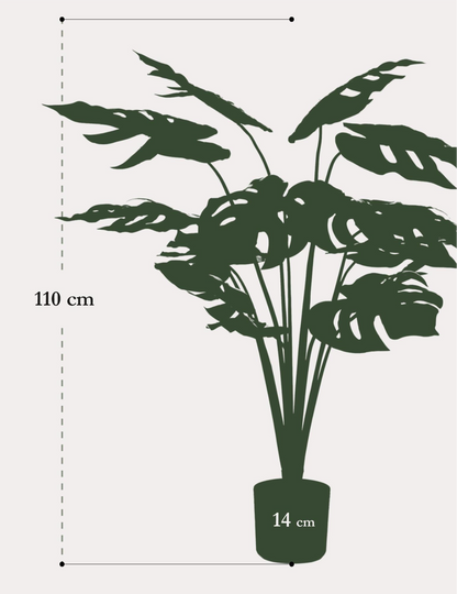 Kunstplant Monstera Deliciosa 95cm