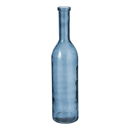 Flesvaas Rioja blauw 75 cm van gerecycled glas – grote designvaas Woonware