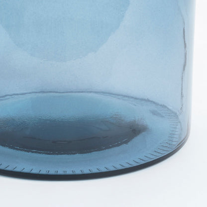 Flesvaas Guan  - Glas Blauw - H26 cm