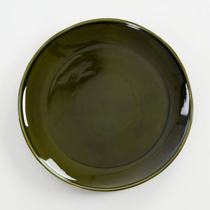 Rhea dinerbord groen keramiek Ø27,5 cm handgemaakt | Woonware