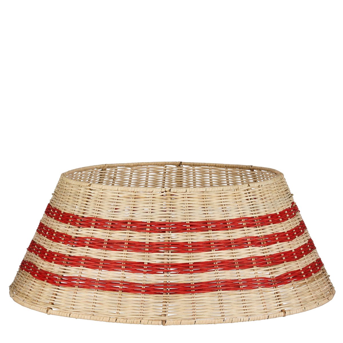 Rotan kerstboomrok beige rood Ø60 cm natuurlijke boommand Woonware