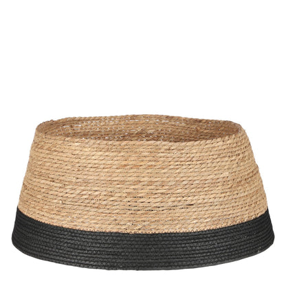 Kerstboomrok van zeegras in zwart Ø58 cm | Woonware