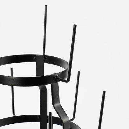 Mokkenrek zwart metaal H76 x Ø44 cm – praktisch en stijlvol opbergsysteem