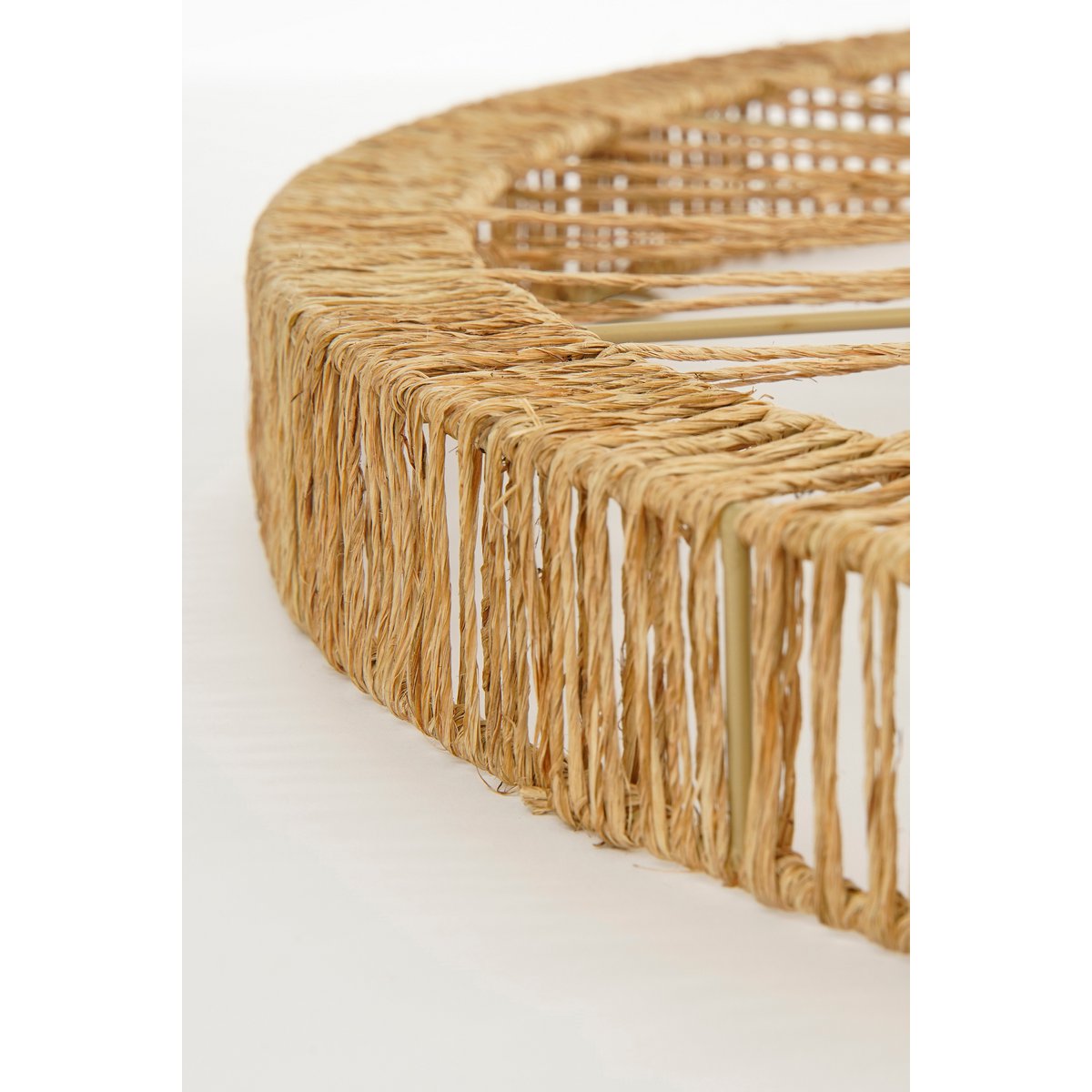 Ludy Wandspiegel 70 cm jute bohemian interieur