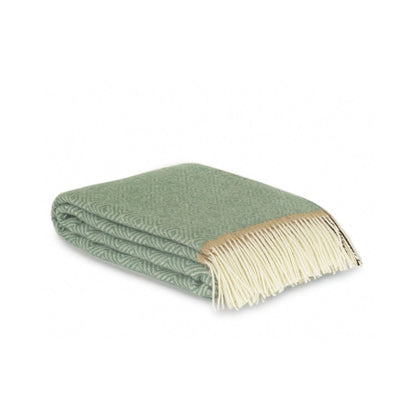 Wollen deken Venezia Mint 140x200 mintgroen van Nieuw-Zeelandse wol | Woonware