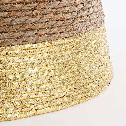 Kerstboomrok zeegras goud Ø50 cm natuurlijke kerstdecoratie Woonware