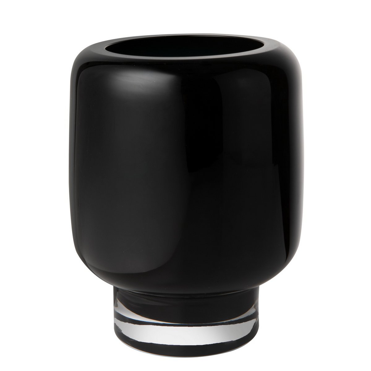 ZADAR Vaas – 20 cm inktblauw glas, modern klassiek design