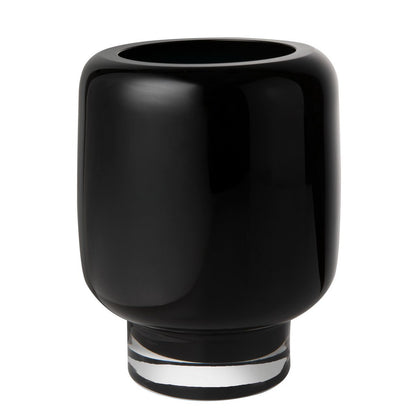 ZADAR Vaas – 20 cm inktblauw glas, modern klassiek design