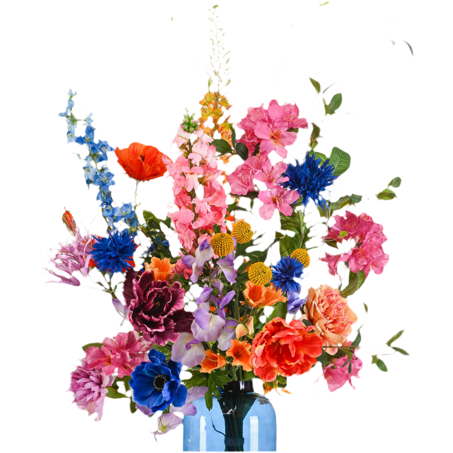 Boeket Luxury Glam XL 90 cm met realistische bloemen in levendige kleuren