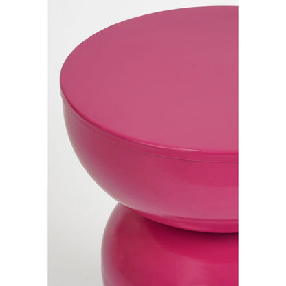 Luna bijzettafel roze fuchsia rond Ø32 cm ijzer Woonware