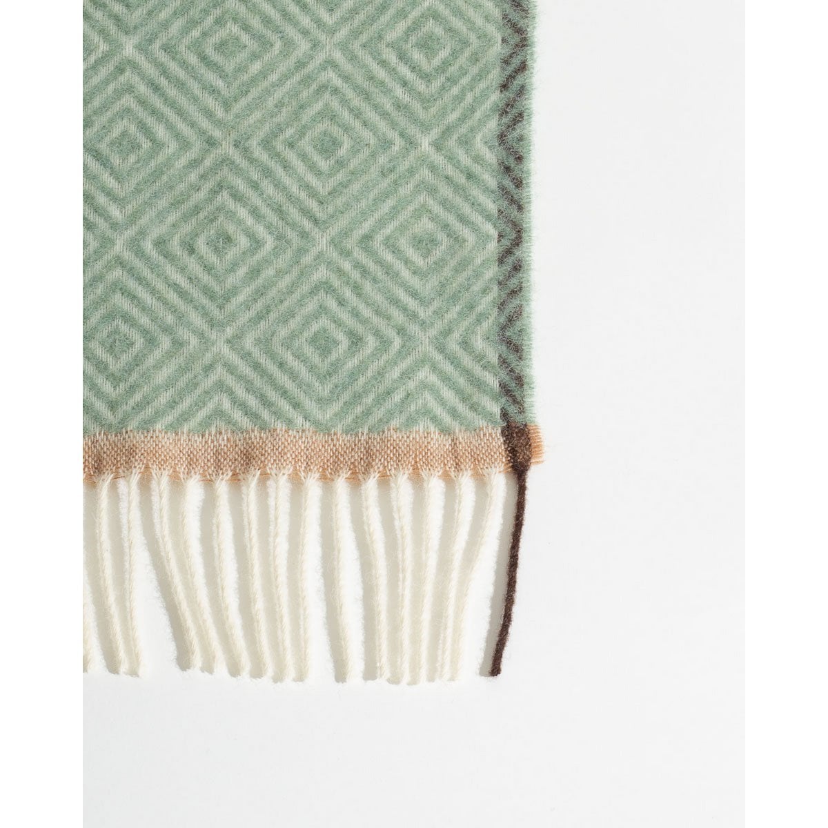 Wollen deken Venezia Mint 140x200 mintgroen van Nieuw-Zeelandse wol | Woonware