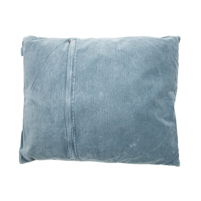 Fluwelen Kussen Jade Vervaagd Blauw 60x50 cm Luxe Woonware