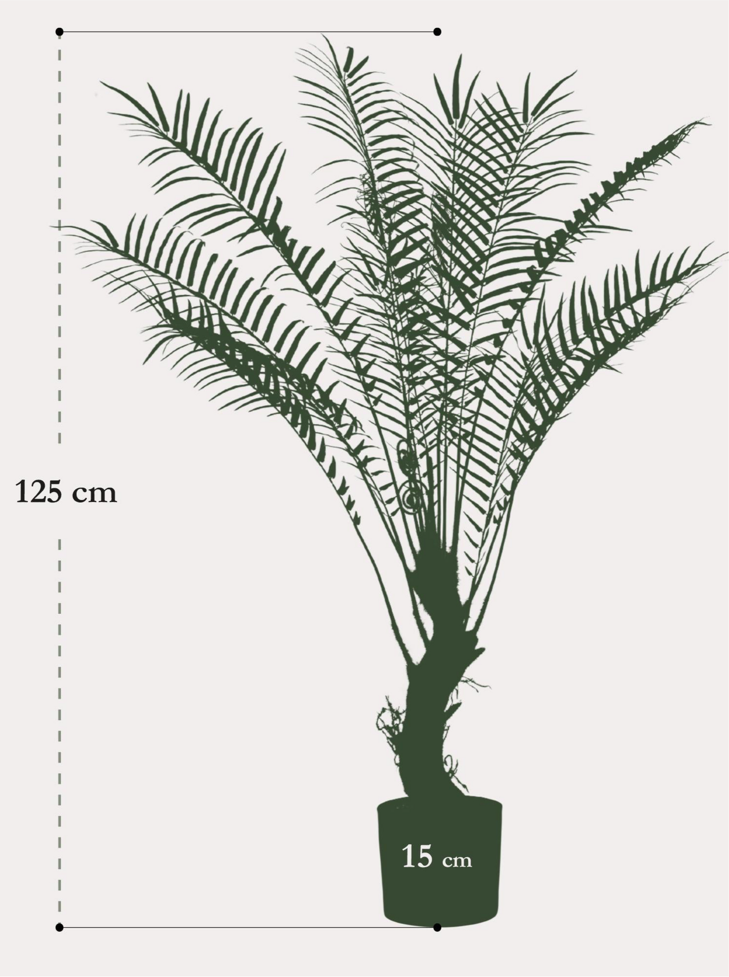 Kunstboomvaren 125 cm