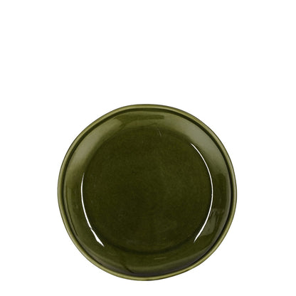Rhea ontbijtbord groen keramiek Ø20 cm handgemaakt | Woonware