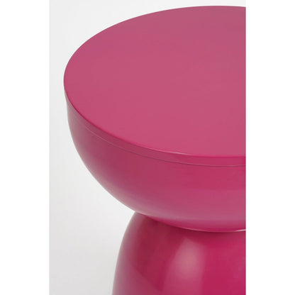 Elliot bijzettafel fuchsia Ø32 cm ijzer ronde tafel Woonware