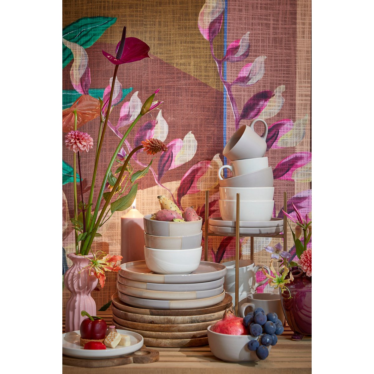 Ozzu Serviesset 4 Persoons Beige – tijdloos servies Woonware