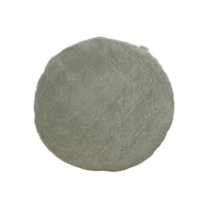 Fluwelen rond kussen Jade oudgroen Ø60 cm | Woonware