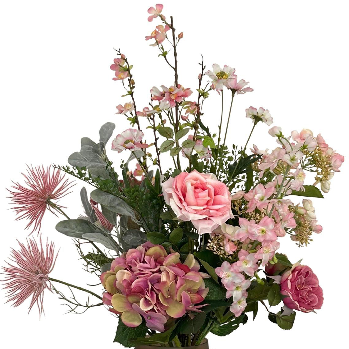 Boeket Pretty Pink 89 cm – kunstbloemen van Woonware in diverse roze tinten