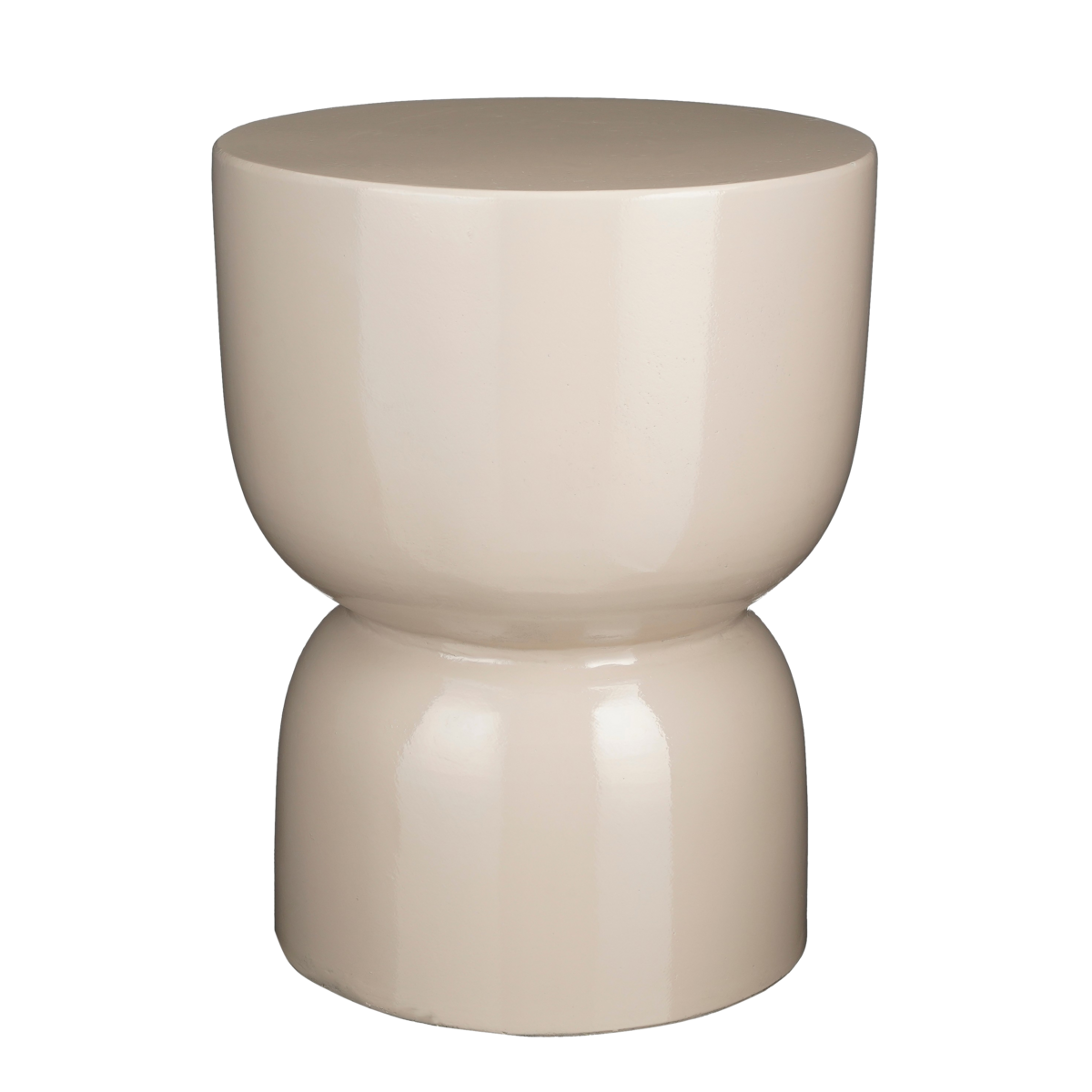 Bijzettafel Ø35 Beige van cement – modern en stevig design Woonware