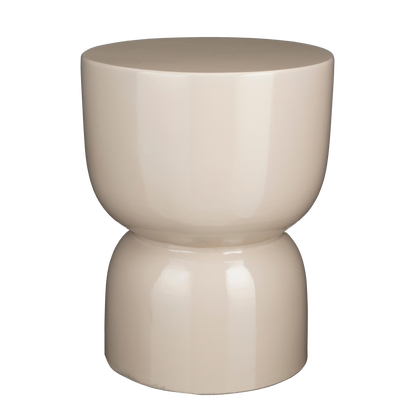 Bijzettafel Ø35 Beige van cement – modern en stevig design Woonware