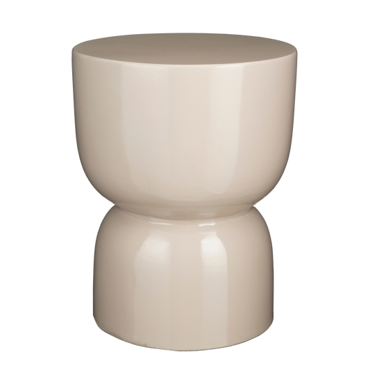 Bijzettafel Ø35 Beige van cement – modern en stevig design Woonware