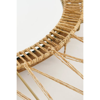 Ludy Wandspiegel - Ø70 cm - Jute