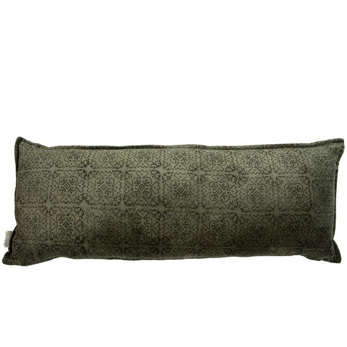 Fluwelen Kussen Violetta 80x30 cm donkergroen luxe sierkussen