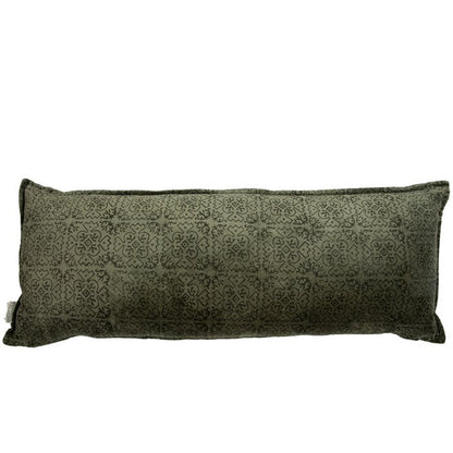 Fluwelen Kussen Violetta 80x30 cm donkergroen luxe sierkussen