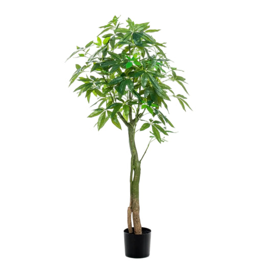 Kunstplant Pachira Aquatica 150cm – Geldboom groen woonaccessoire