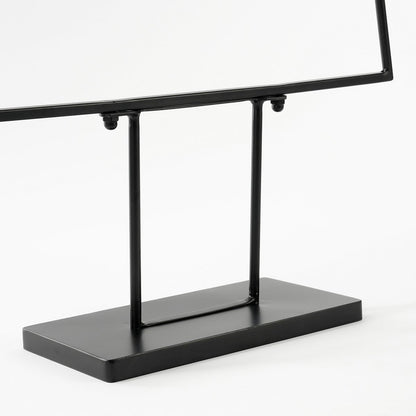 Decoratie kerstboom metaal zwart 152 cm moderne kerstdecoratie Woonware