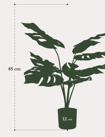 Kunstplant Monstera Deliciosa 65cm – Gatenplant Groen