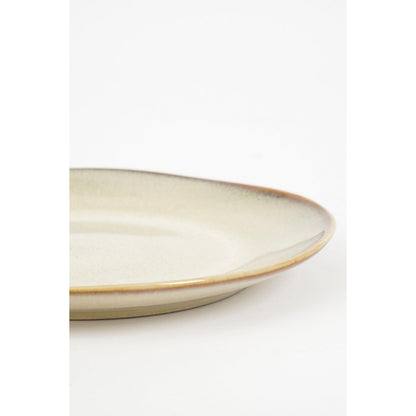 Racco serviesset 4 persoons beige steengoed handgemaakt Woonware