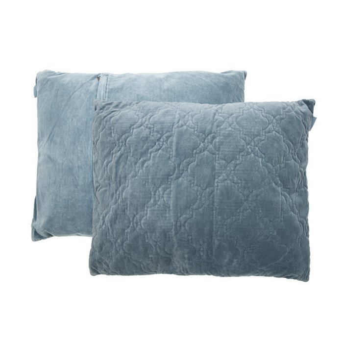 Fluwelen Kussen Jade Vervaagd Blauw 60x50 cm Luxe Woonware