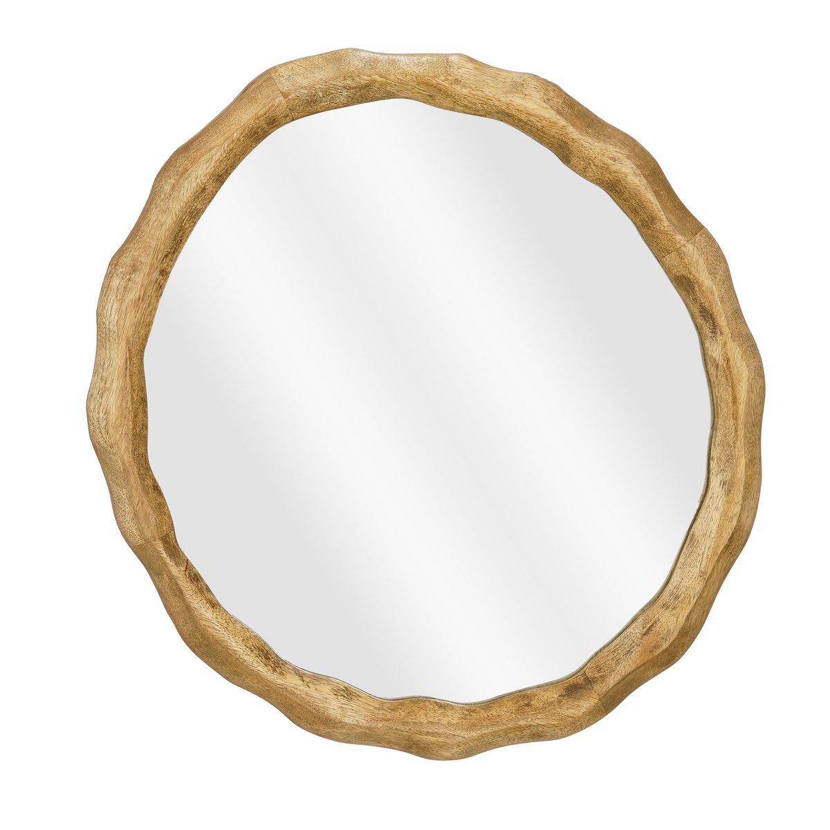 Nick Wandspiegel 38 cm mangohout ronde spiegel interieur