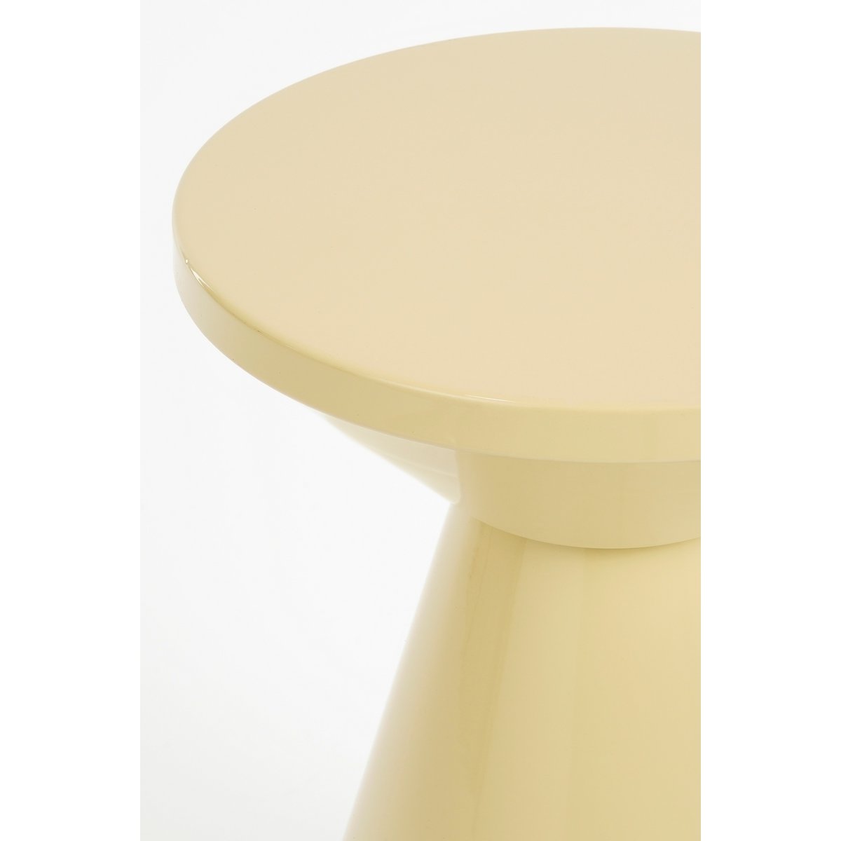 Jim bijzettafel beige Ø31 cm ijzer ronde tafel Woonware