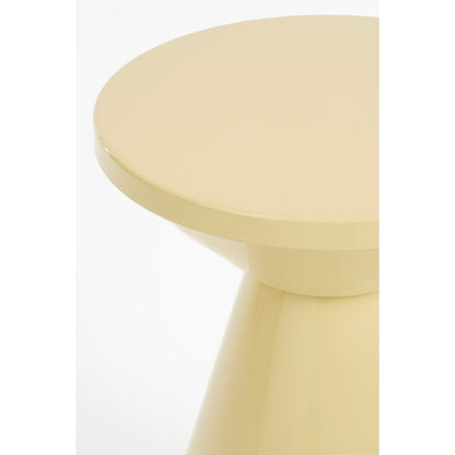 Jim bijzettafel beige Ø31 cm ijzer ronde tafel Woonware